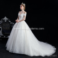 High quality new creative strapless sweetheart neckline classic ivory lace bridal gown